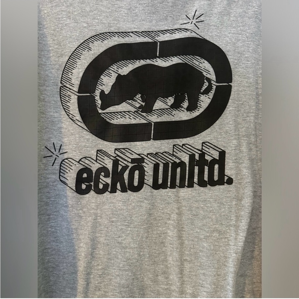 Ecko Unltd Gray Graphic T-Shirt